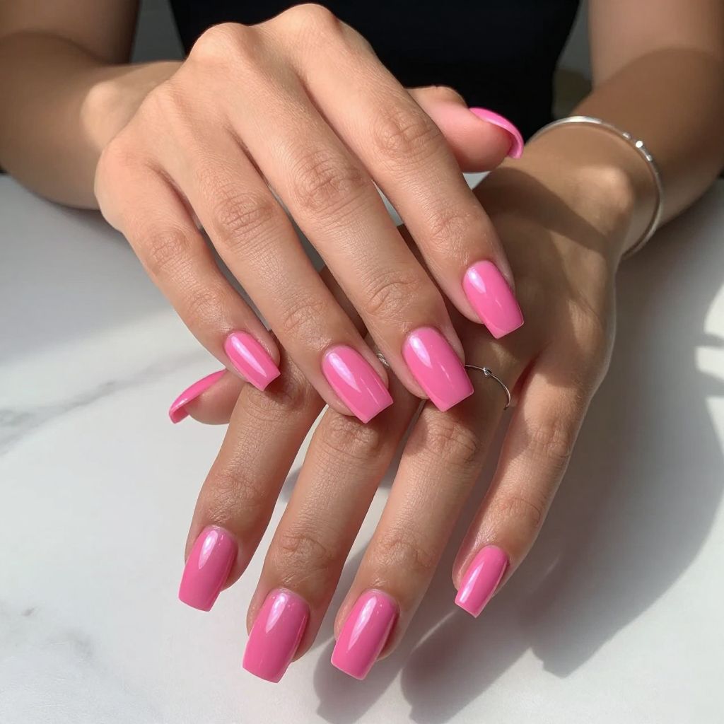Classic Barbie Pink with Subtle Pearl Sheen
