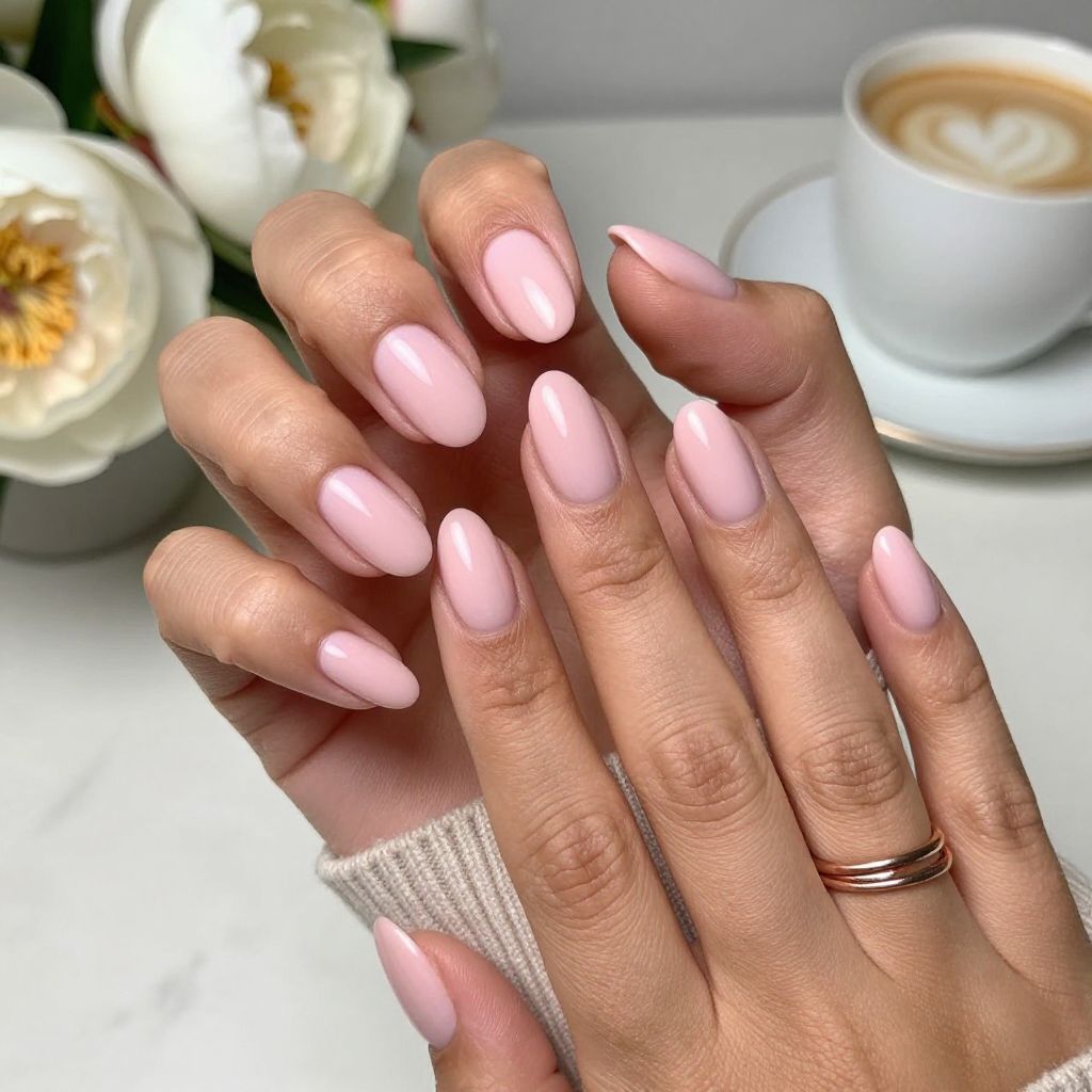 Soft Pink Satin Sheen
