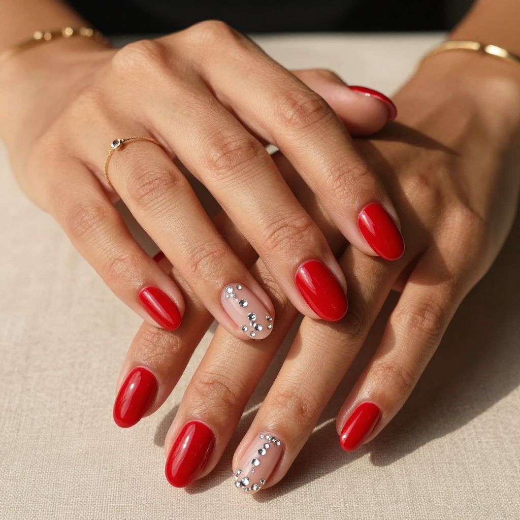 Scarlet Red with Loose Diamond Trail