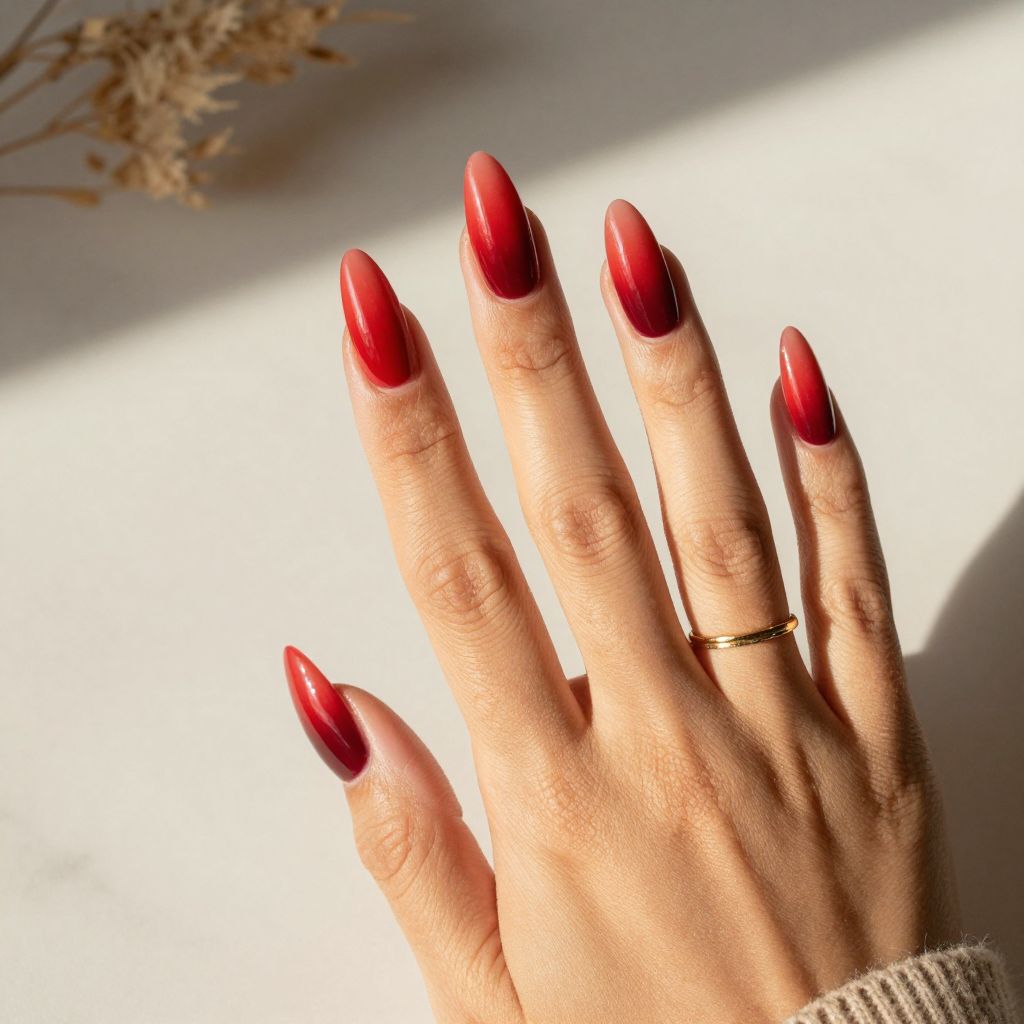 Ombre Cherry to Wine Gradient