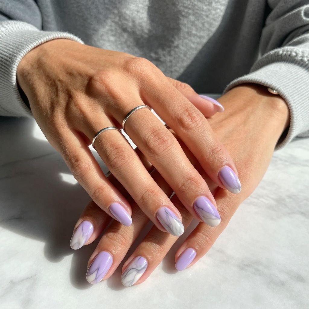 Lavender Marble Chic