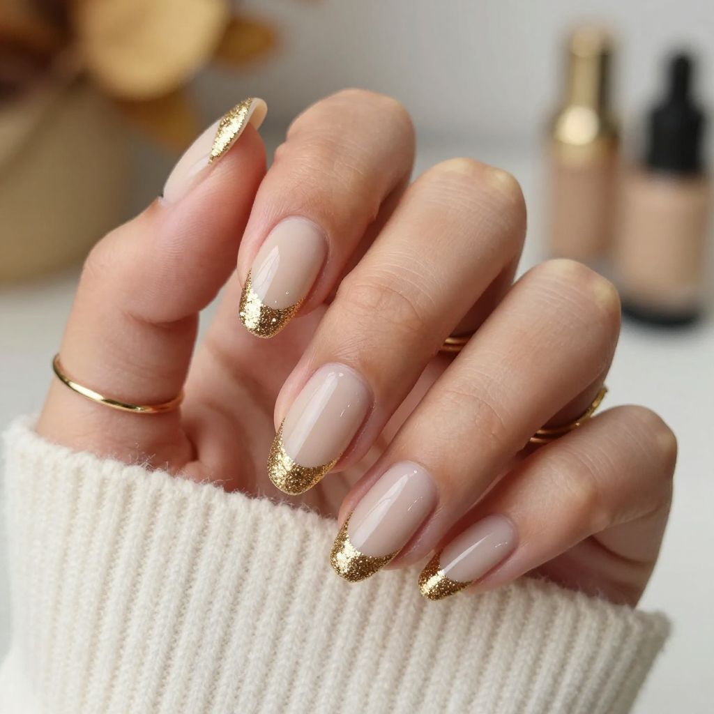 Glimmering Gold Tips