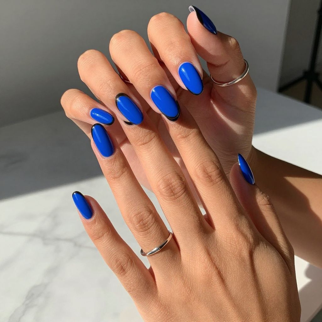 Electric Blue with Matte Black Tips