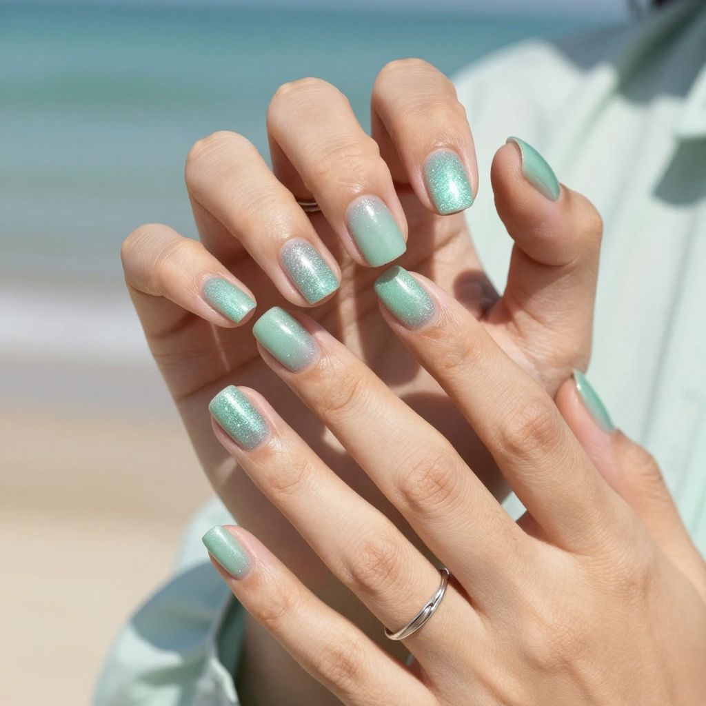 Soft Seafoam Sparkle