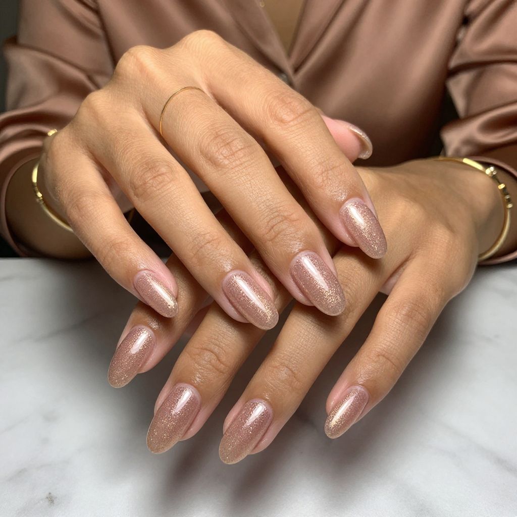 Glittery Rose Gold Elegance