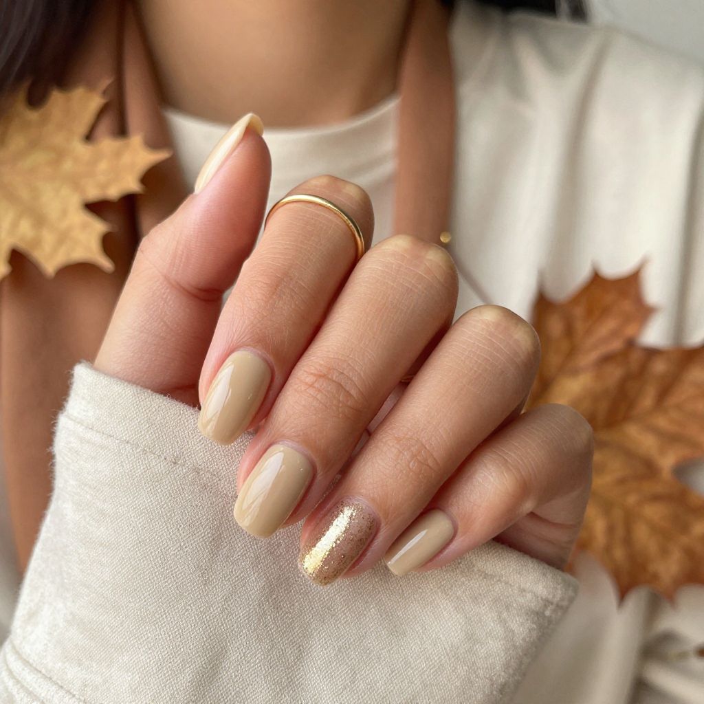Creamy Caramel Comfort Nails