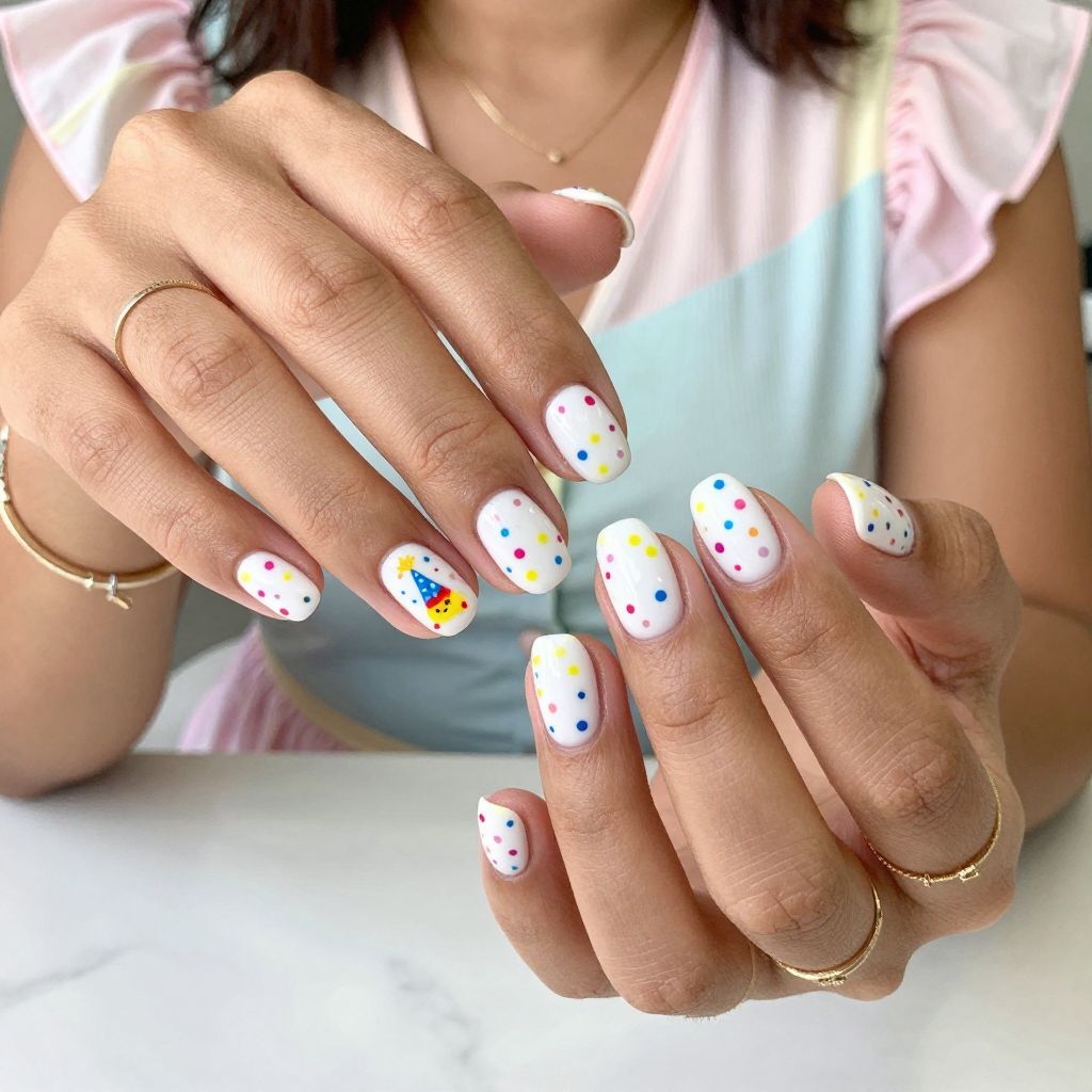 SpongeBob Party Pop Nails