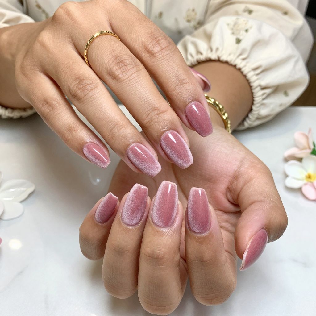 Dusty Rose Velvet Texture