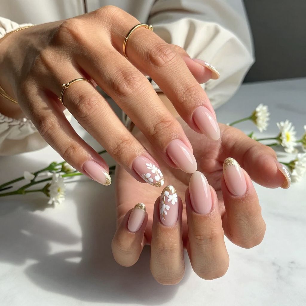 Glitter Accent Florals