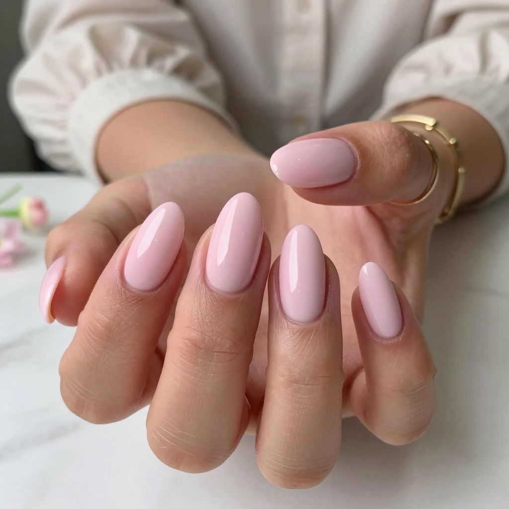 Soft Pink Satin Sheen