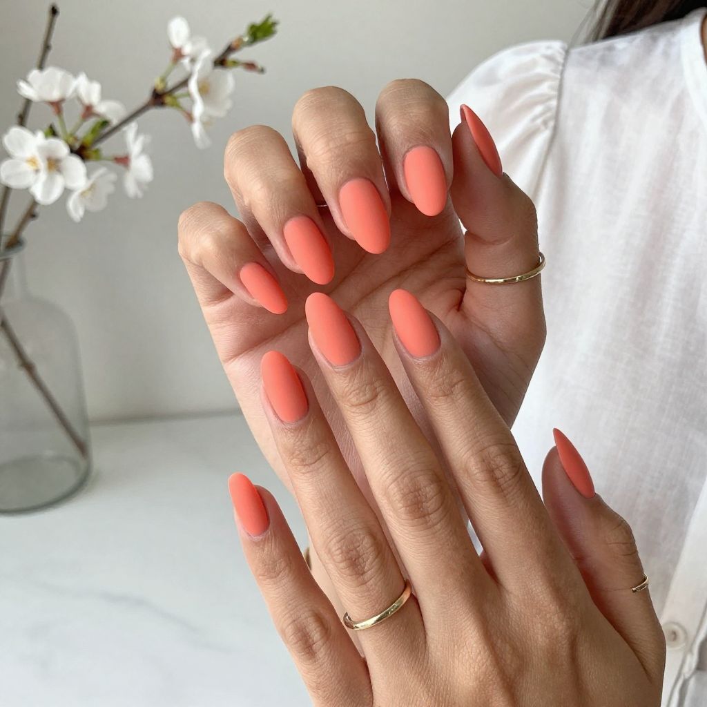 Coral Glow with Matte Top