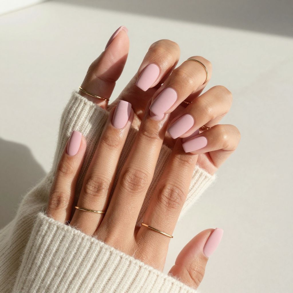 Soft Blush Matte Elegance