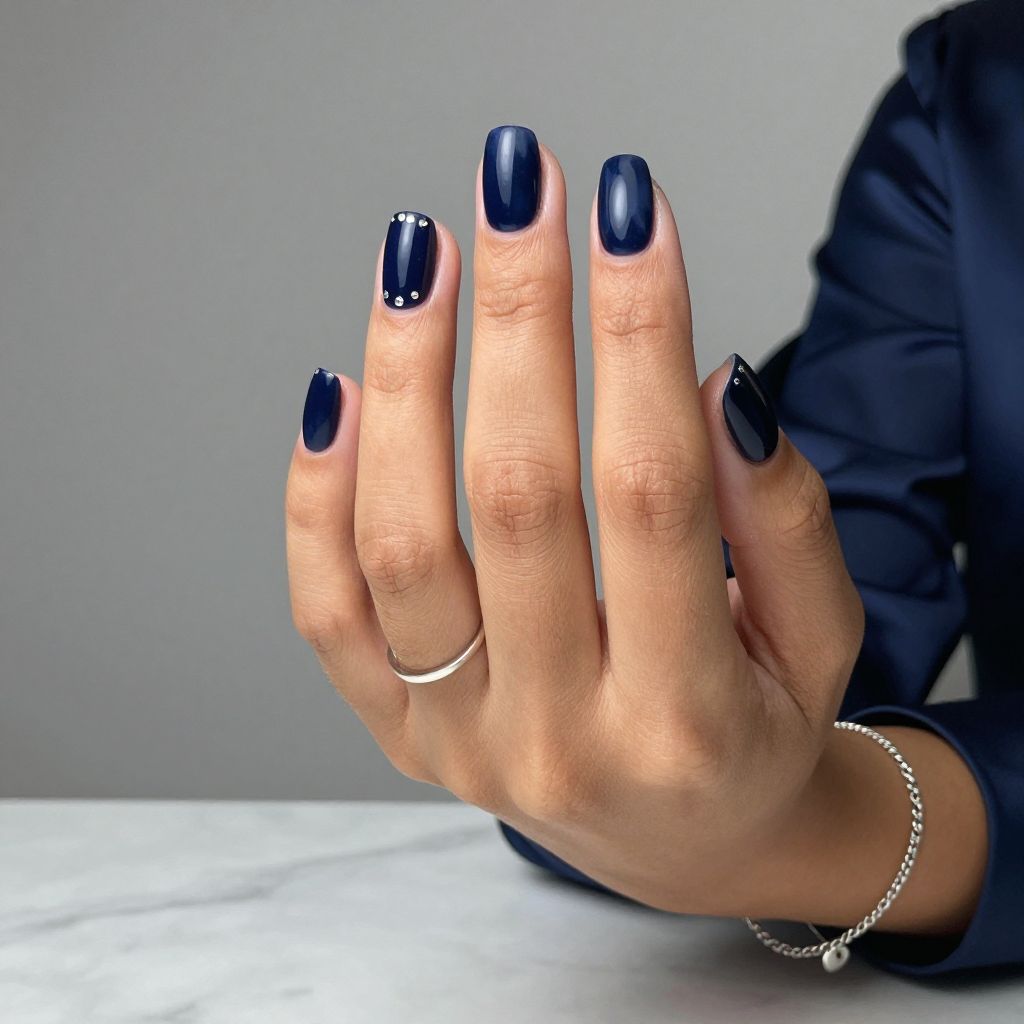 Midnight Sapphire Satin