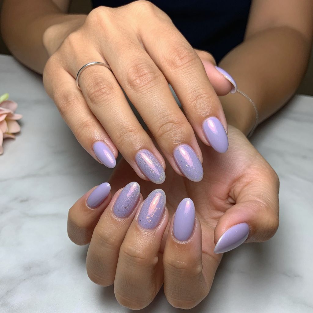 Lilac Chrome with Holographic Flakes