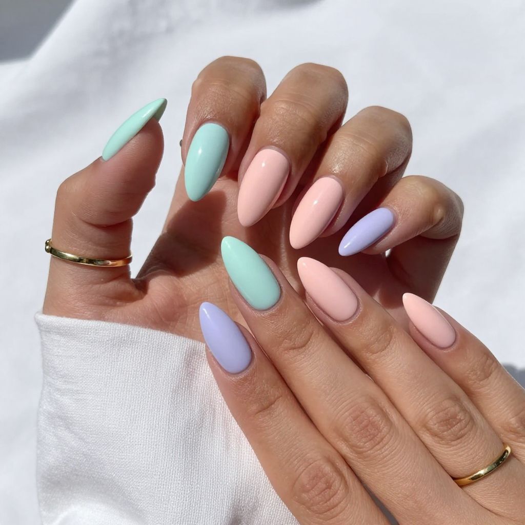 Pastel Rainbow Stiletto Set