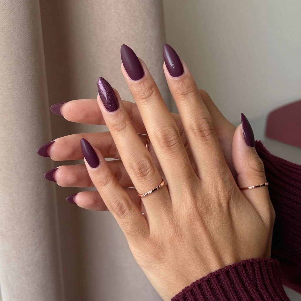 Dark Plum with Matte and Gloss Combo