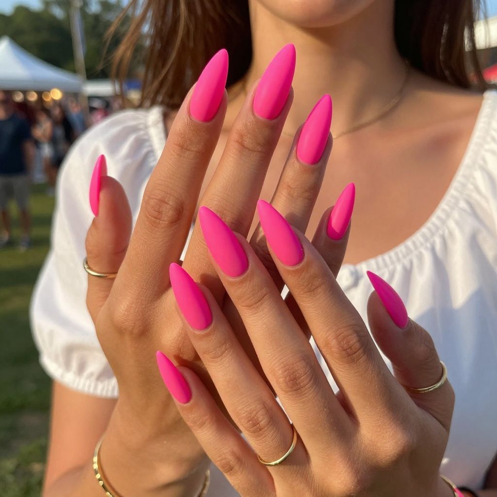 Neon Pink with Matte Finish
