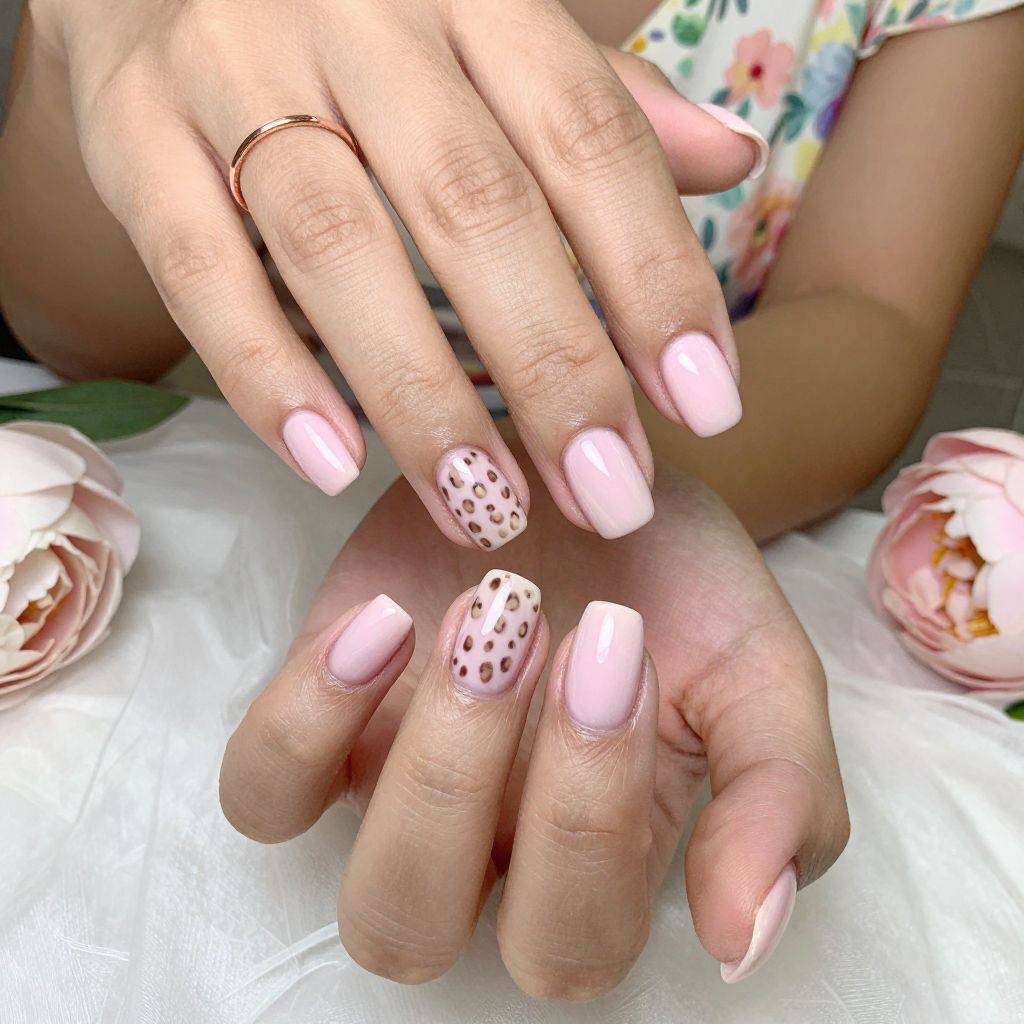 Pastel Pink and Tan Cheetah Twists