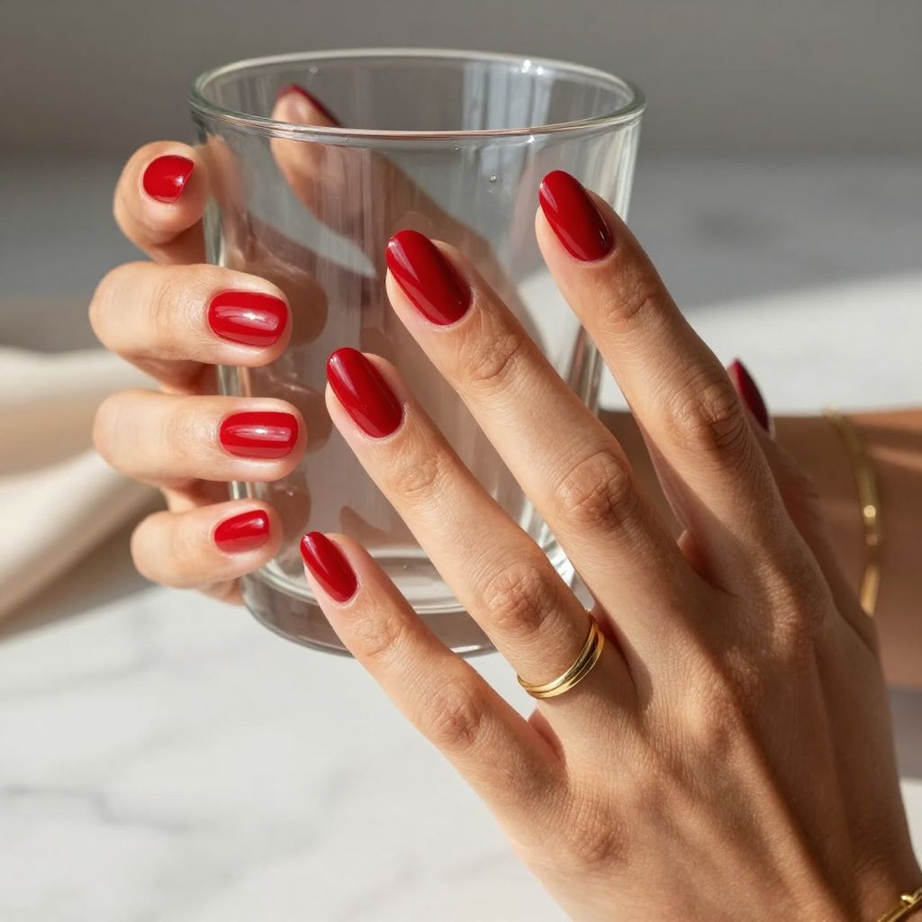 Classic Glossy Cherry Red