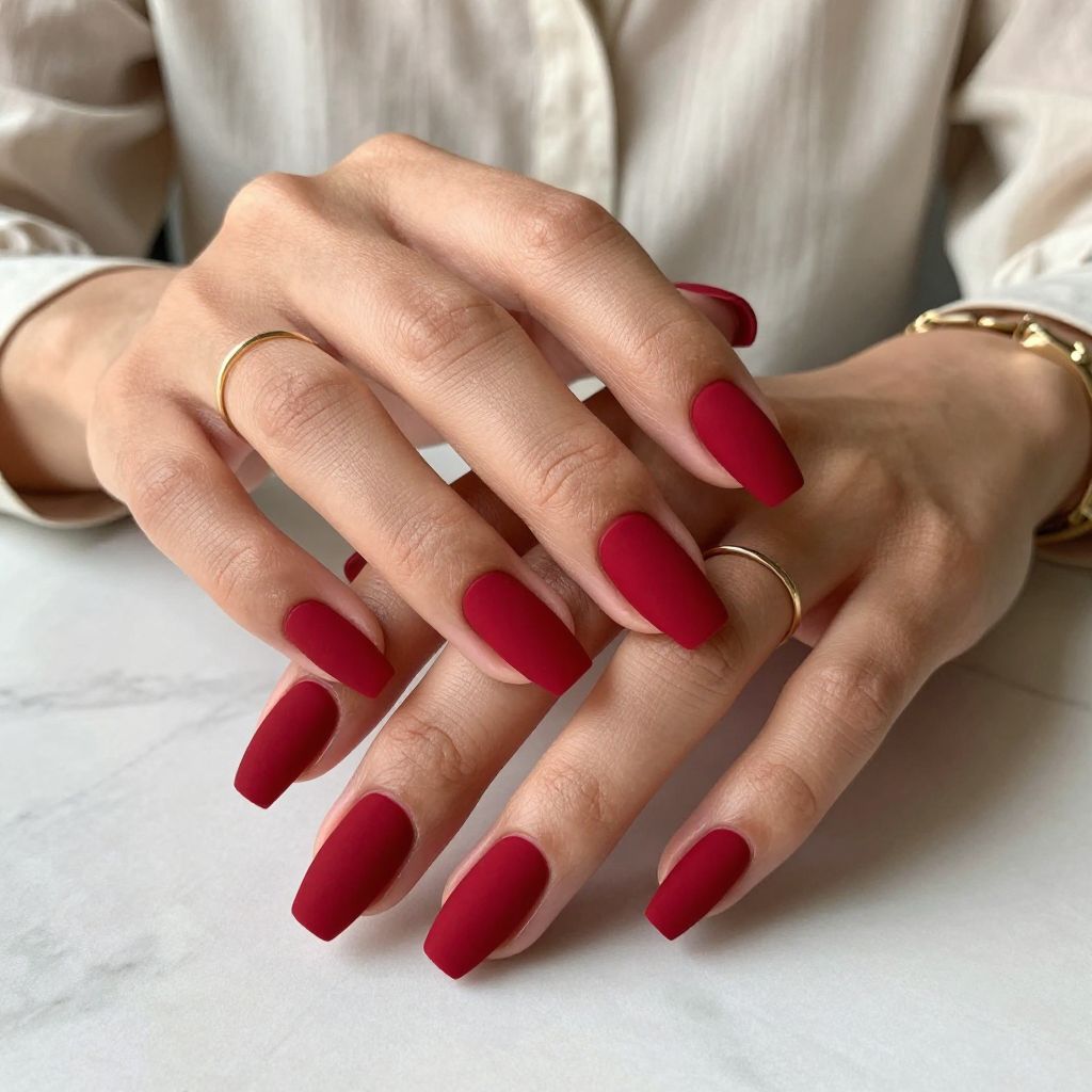 Matte Scarlet Elegance