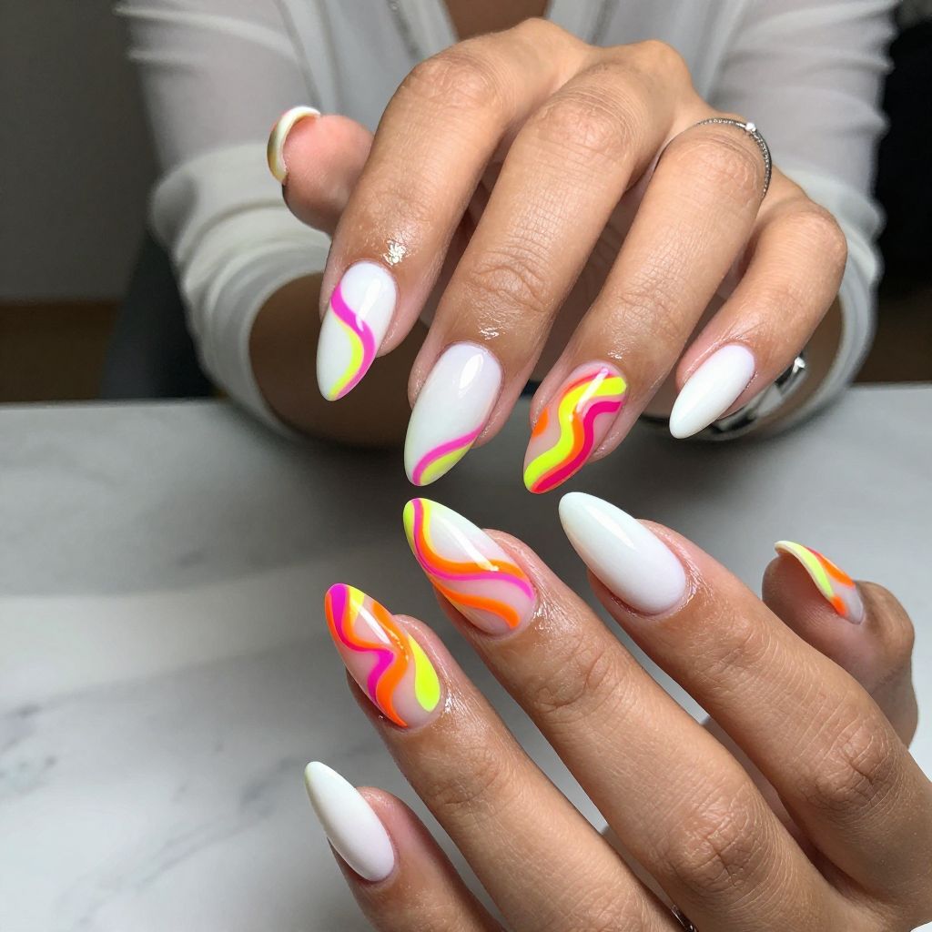 Neon Swirl Explosion