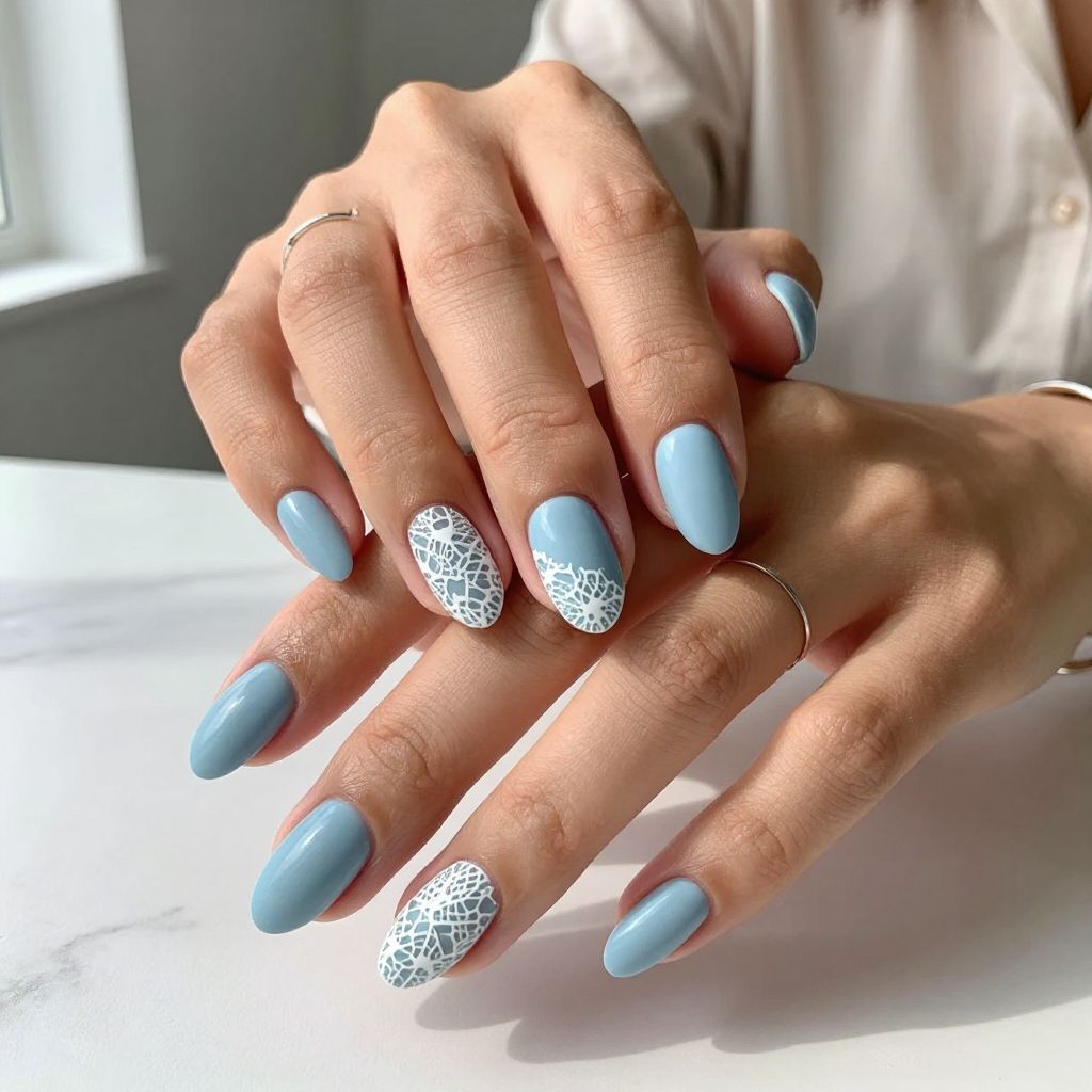 Blue Lace Elegance