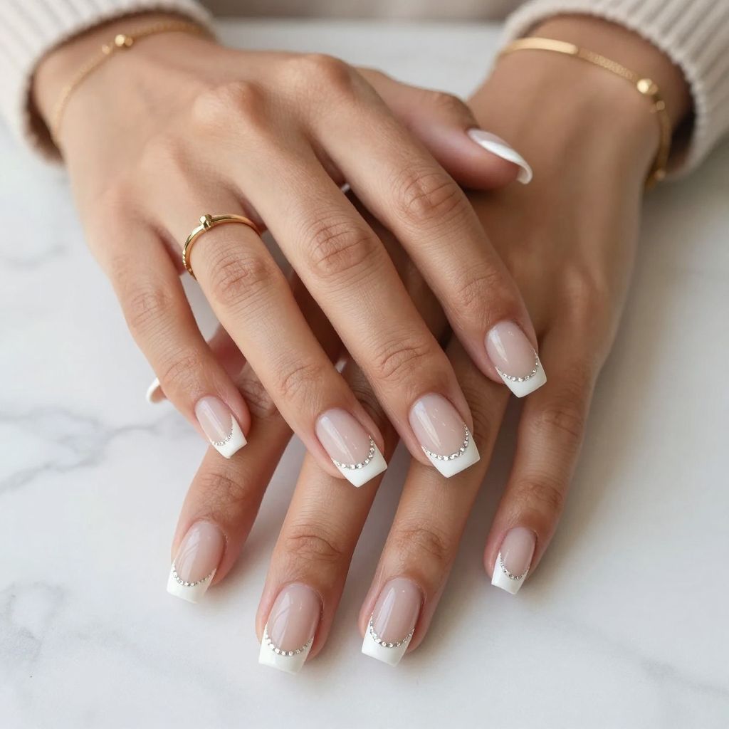 French White with Diamond Lines