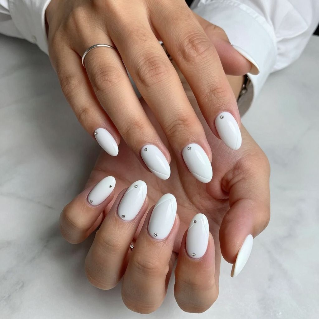 Sculpted White with Diamond Negative Space