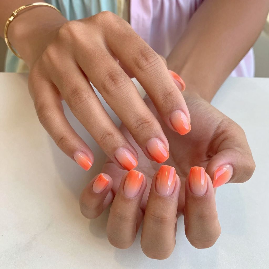 Sunset Gradient with Negative Space
