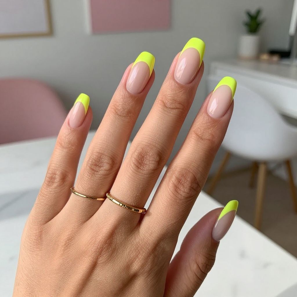 Lemon Zest French Tips