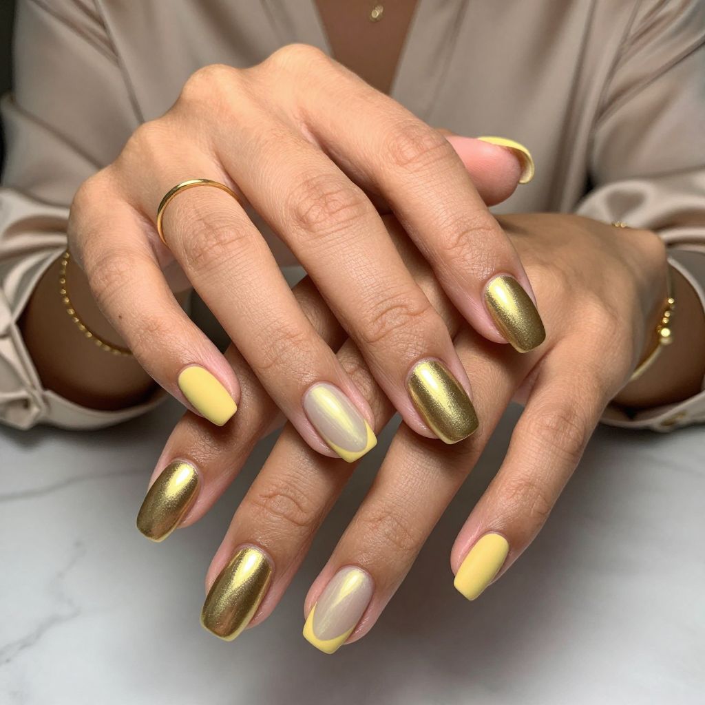 Metallic Gold Yellow Fusion