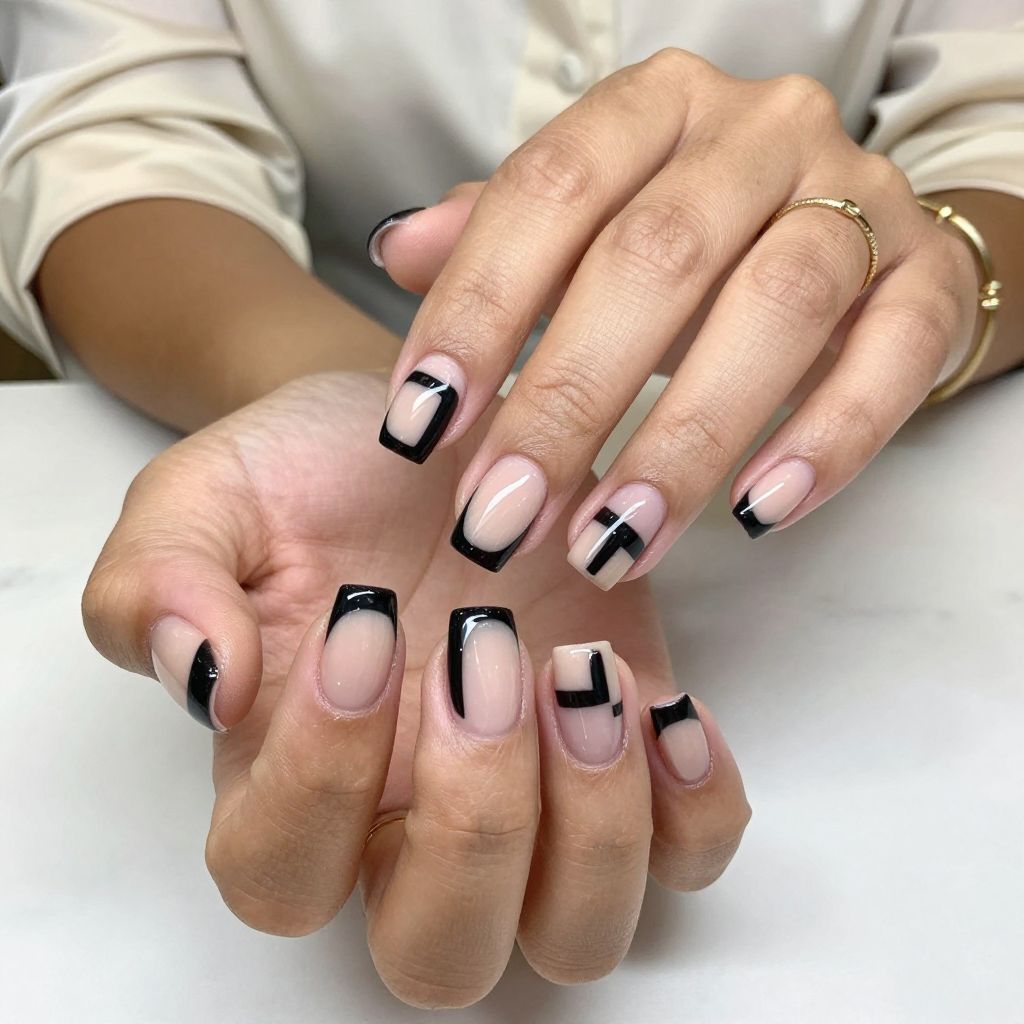 Black Negative Space Art