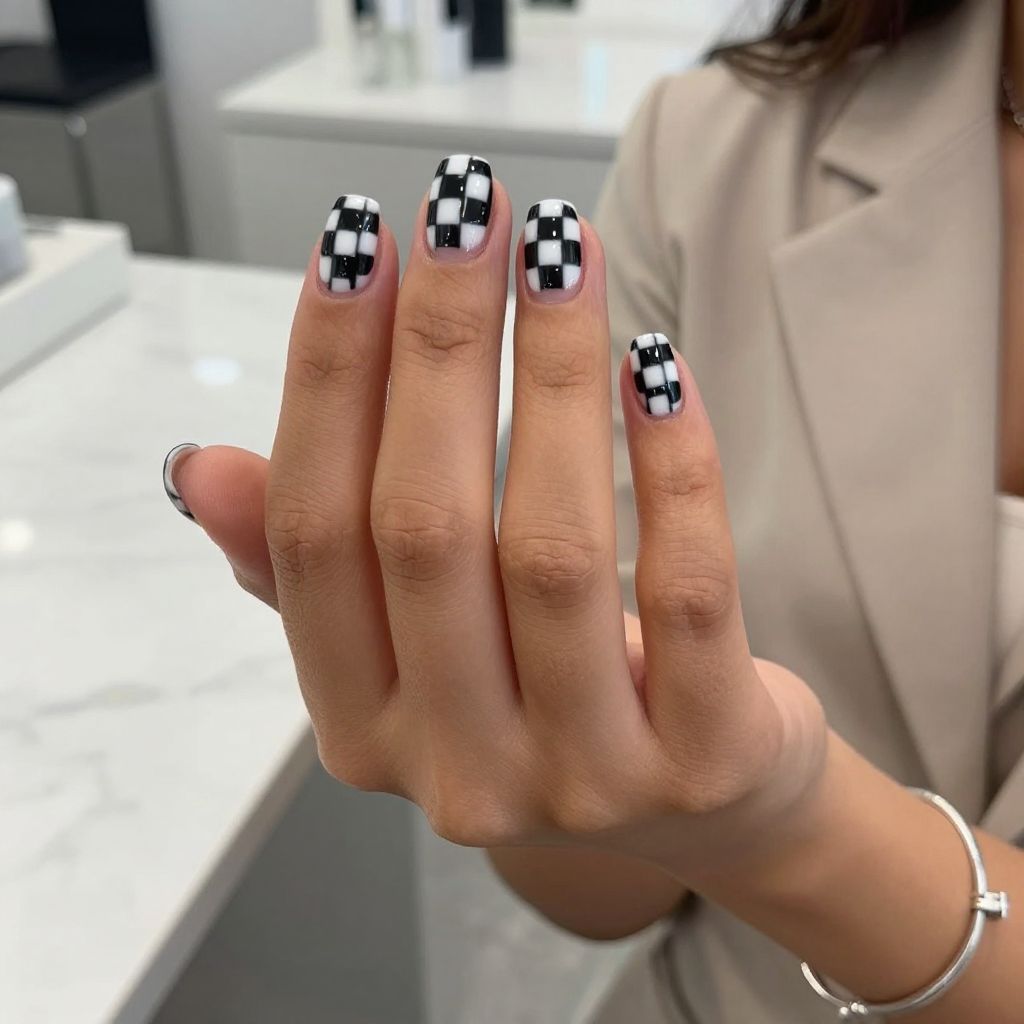 Black and White Checkerboard