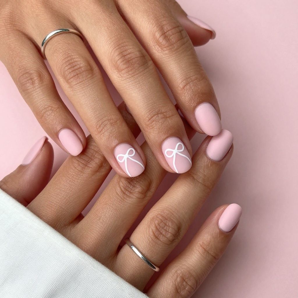 Soft Pink Pastel with Whisper Bows