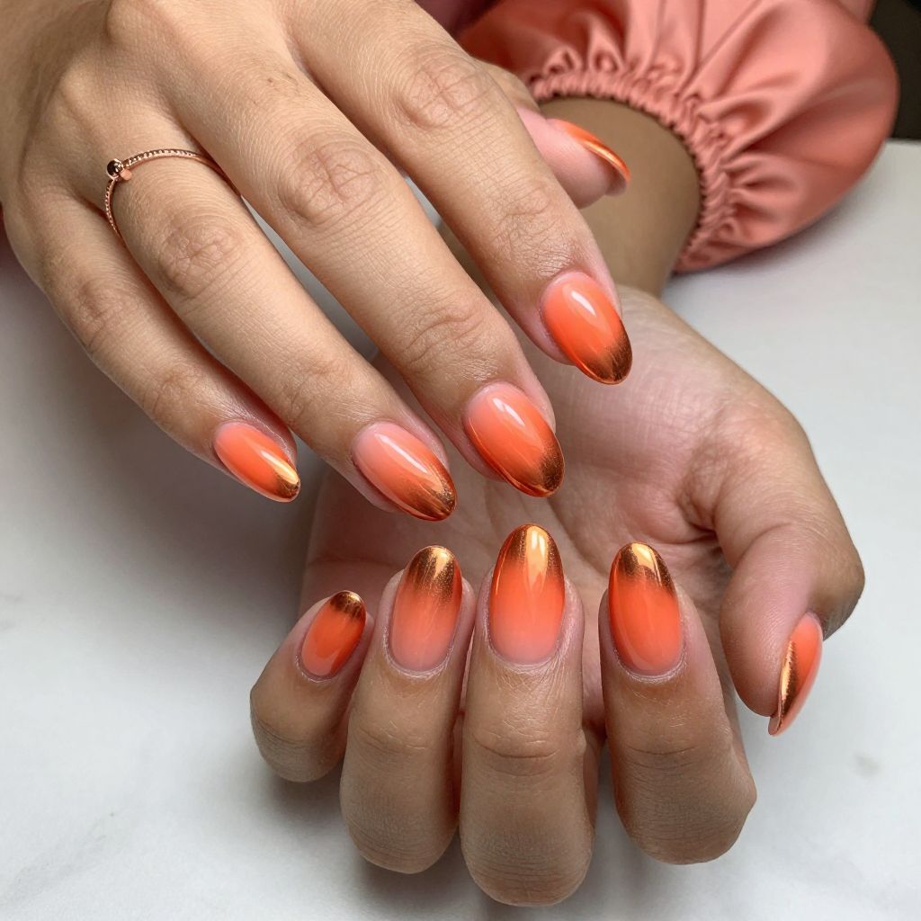Coral Sunset Ombre