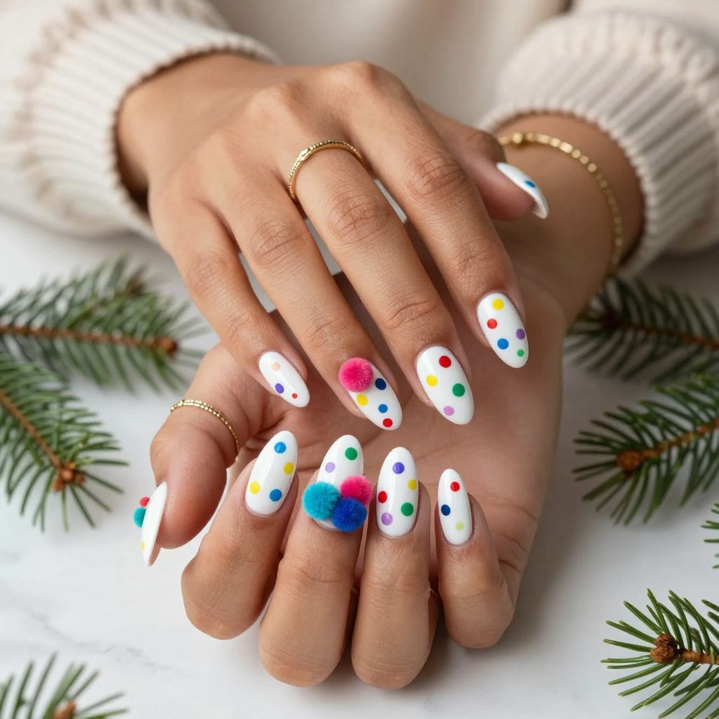 Pom Pom Pop Nails