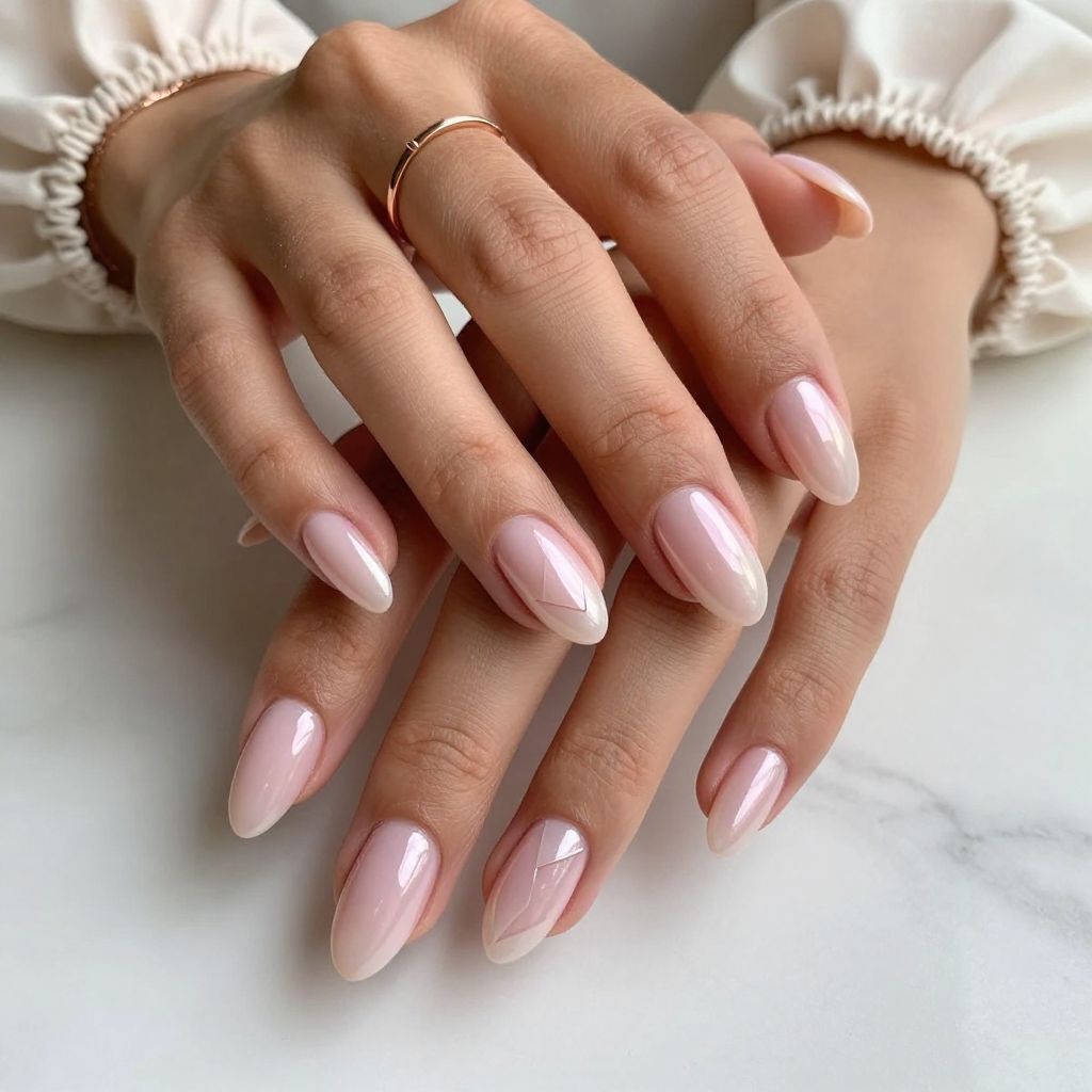 Pink Pearlized Finish with Minimalist Negative Space