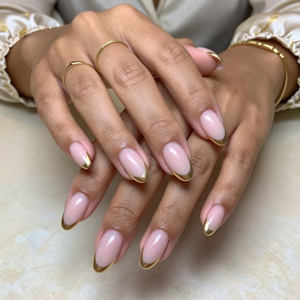 Metallic Gold Accent Tips